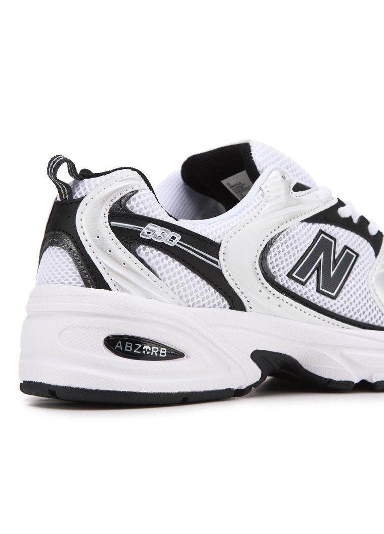 КРОСІВКИ ЖІНОЧІ NEW BALANCE 530 WHITE BLACK 2.0 НЬЮ БЕЛАНС 530 No Brand чорні демісезони (368868618)
