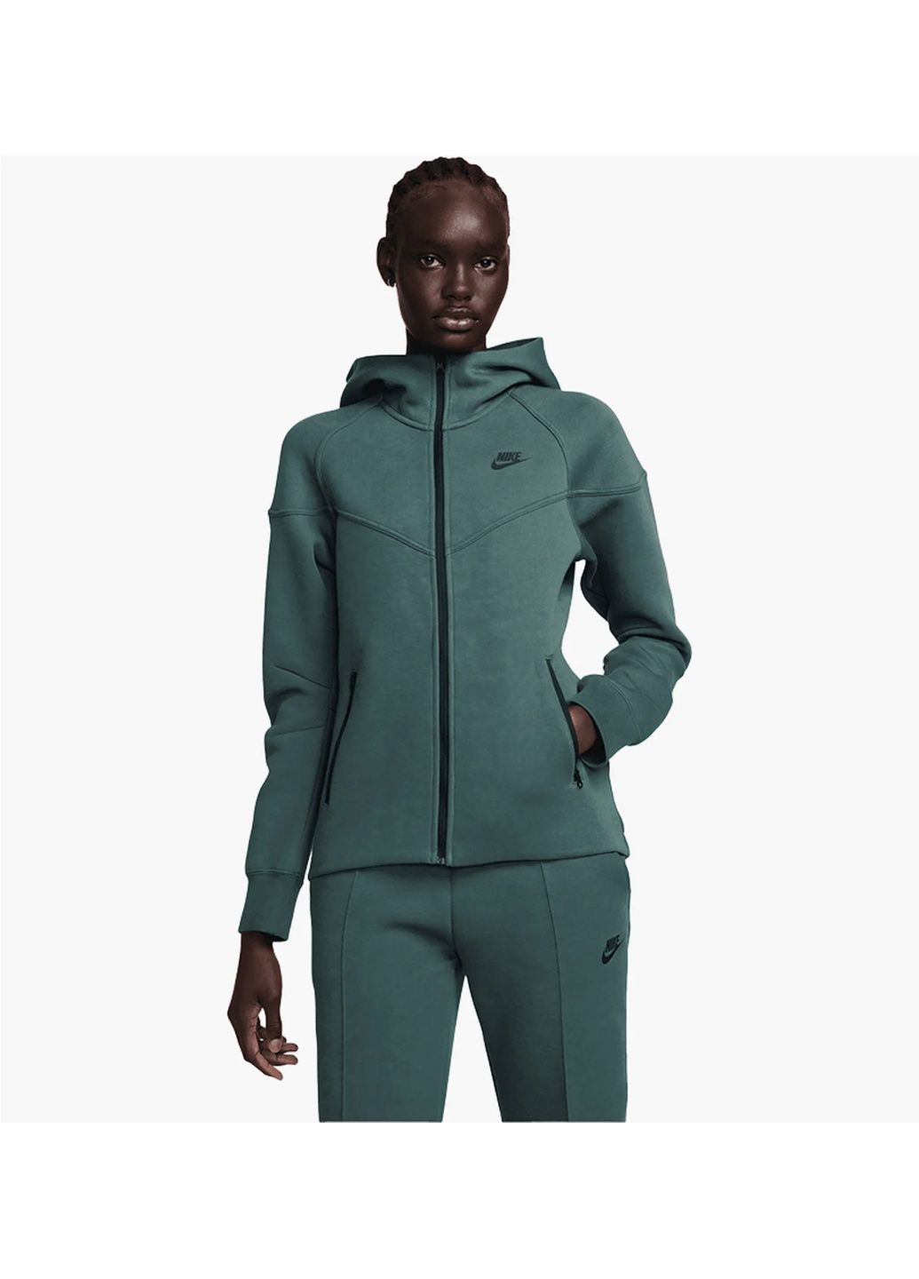 Толстовка жіноча Sportswear Tech Fleece Windrunner Turquoise Nike (365962547)