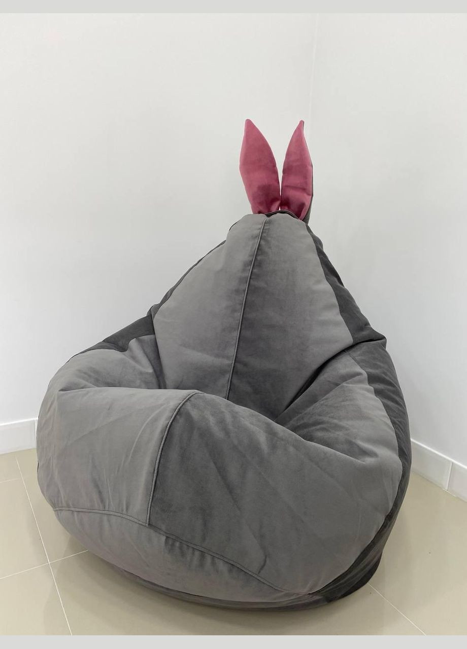 Кресло-мешок Зайка Груша, MEGA XXXL - 160х120 Оксфорд 600D.PU.WR 223 Электрик SkyPuff (339871643)