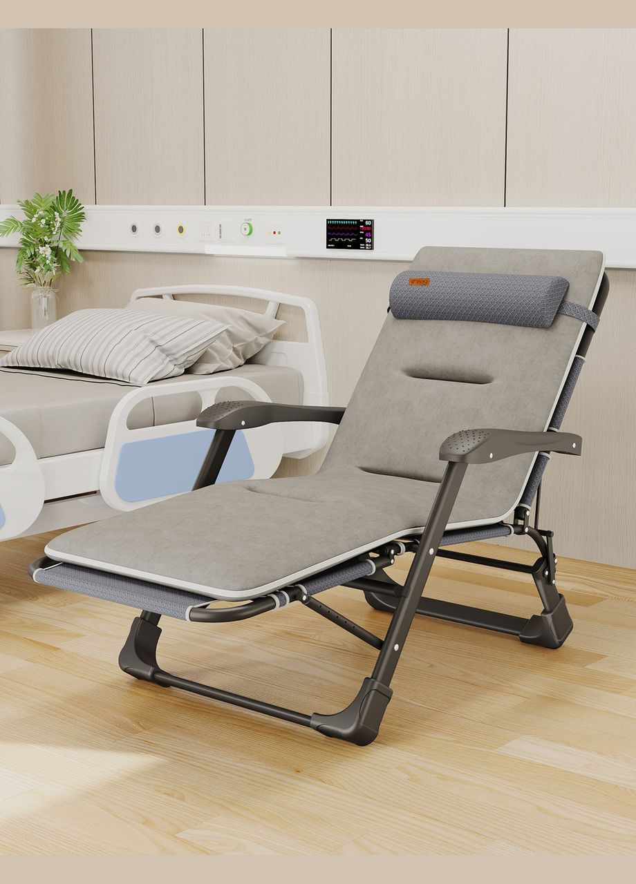 Раскладное кресло шезлонг садовый с подушкой FCB-S03PС WCG (346528883)