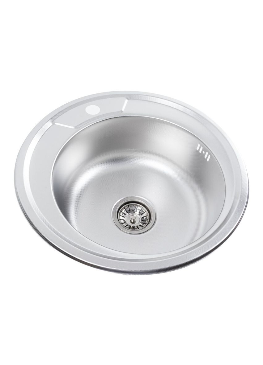 Кухонная мойка из нержавеющей стали ДЕКОР 490 (0,8/180 мм) Valeso (336937584)