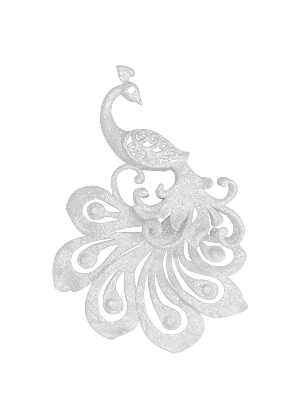 Елочная игрушка Жар-Птица 10х15х2,5 см белый MIS LT (365627160)