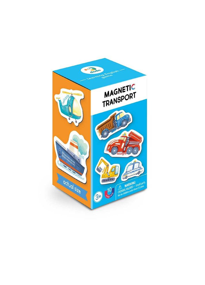 Игровой набор магнитов "Виды транспорта" (10 шт.), Магнитный транспорт ДоДо Dodo (338425539)