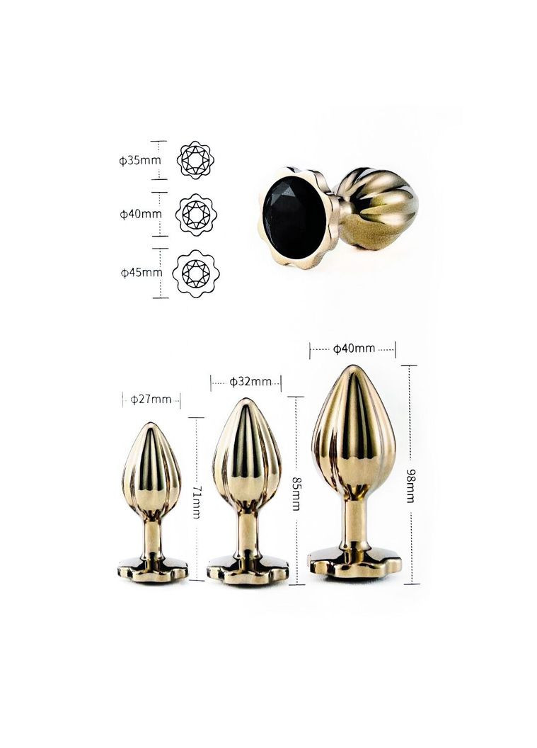 Набор анальных пробок YEAHWOW Nympho Butt Plug Set - CherryLove Lockink (366962614)