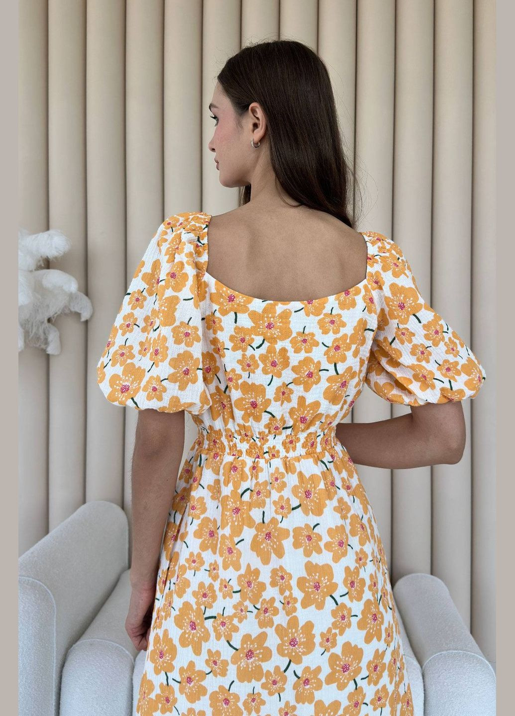 Желтое платье Nenka с цветочным принтом