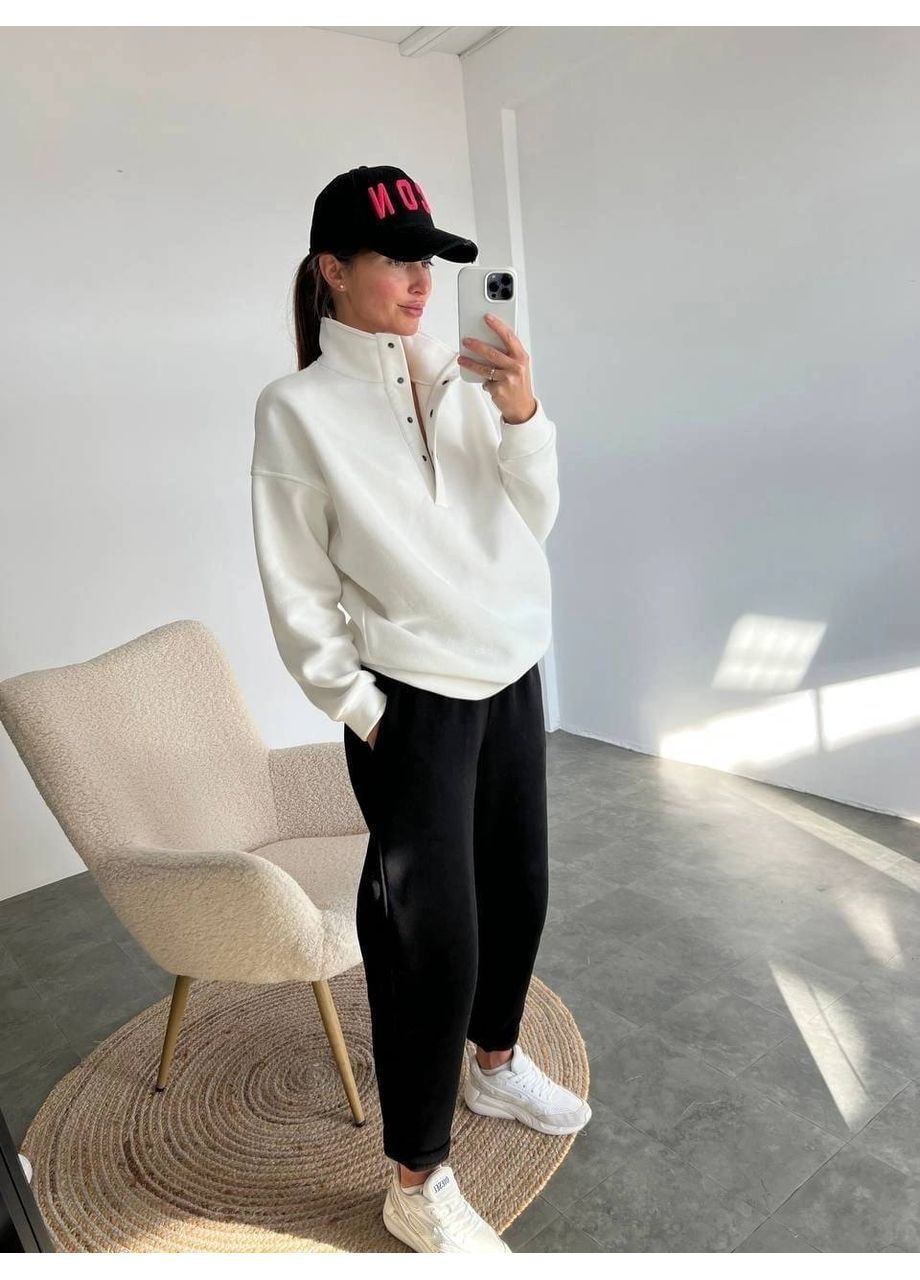 Теплий жіночий повсякденний костюм з турецької бавовни InFashion Костюм (369924136)