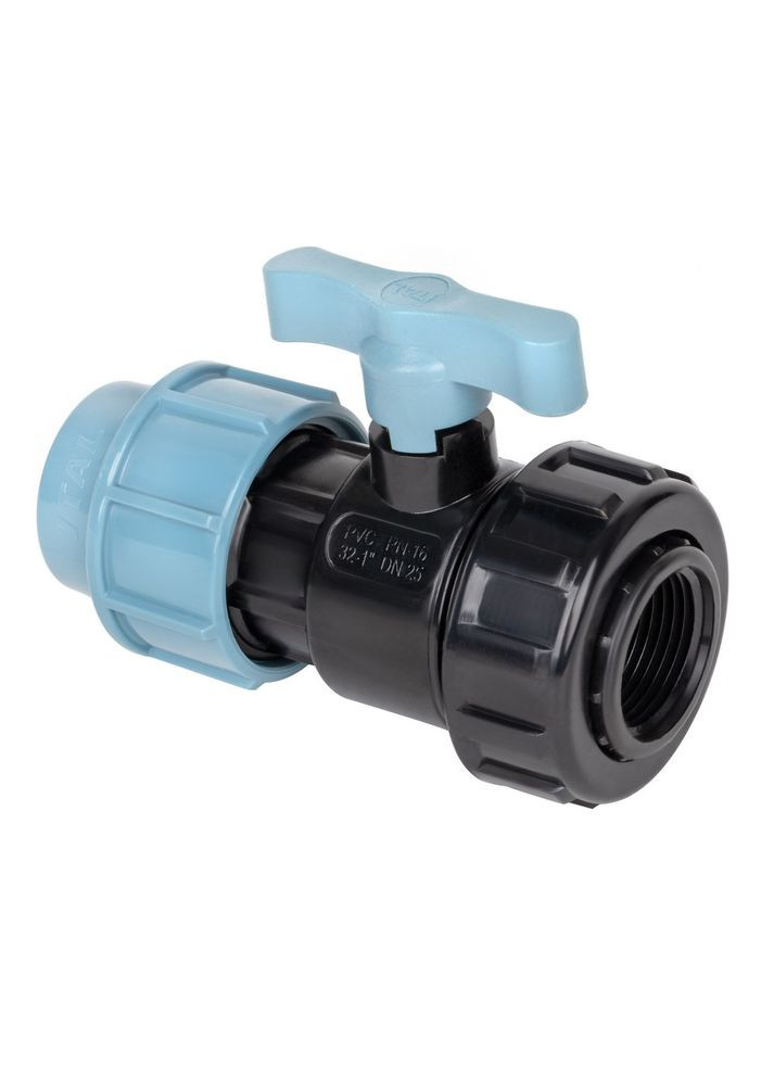 Kомпрессионный ПЭ шаровый кран 63 мм х 2" с внутренней резьбой ITAL (316088664)
