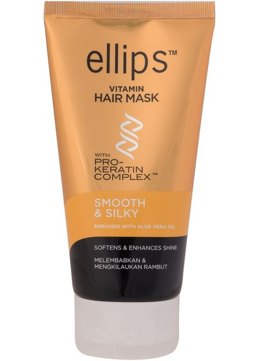 Маска для волосся "Бездоганний шовк", з про-кератиновим комплексом Vitamin Hair Mask Smooth & Silky 18g (427411-87183) Ellips (368649522)