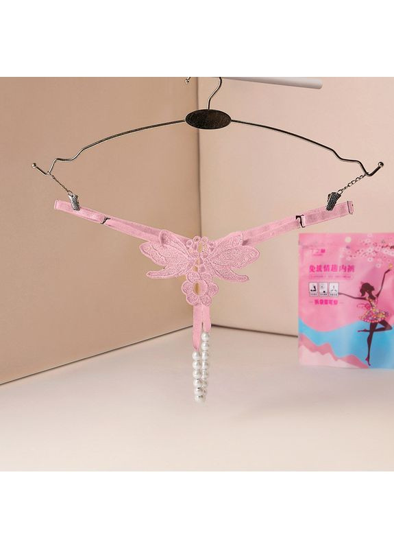 Трусики с разрезом стринги с жемчужными бусинками эротическое белье (арт. 8033) No Brand (361204852)