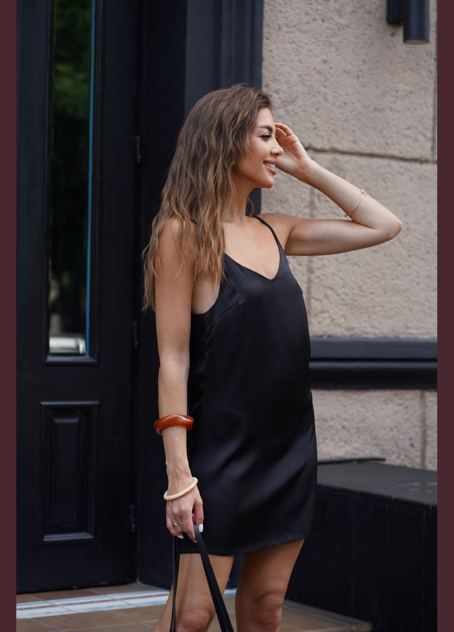 Чорна повсякденний сукня жіноча Україна однотонна