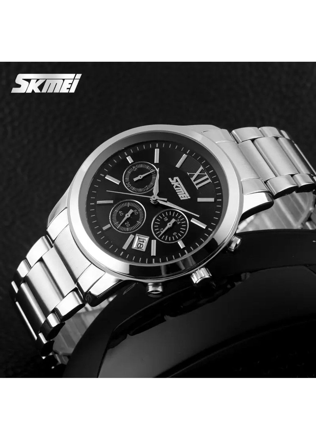 Чоловічий наручний годинник Tandem 9097 Чорний Skmei (313653706)