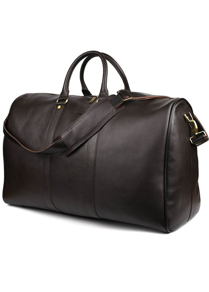 Велика шкіряна дорожня сумка 61 см GC-9551-4lx коричнева Наппа TARWA (300579266)