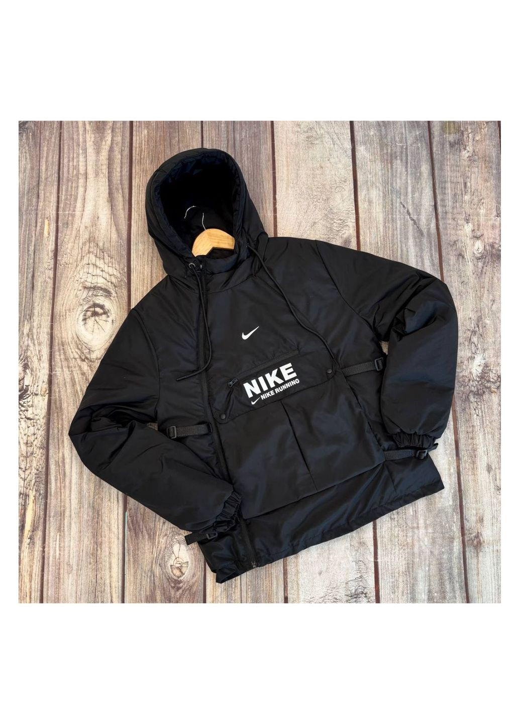 Чорна демісезонна чоловіча куртка No Brand