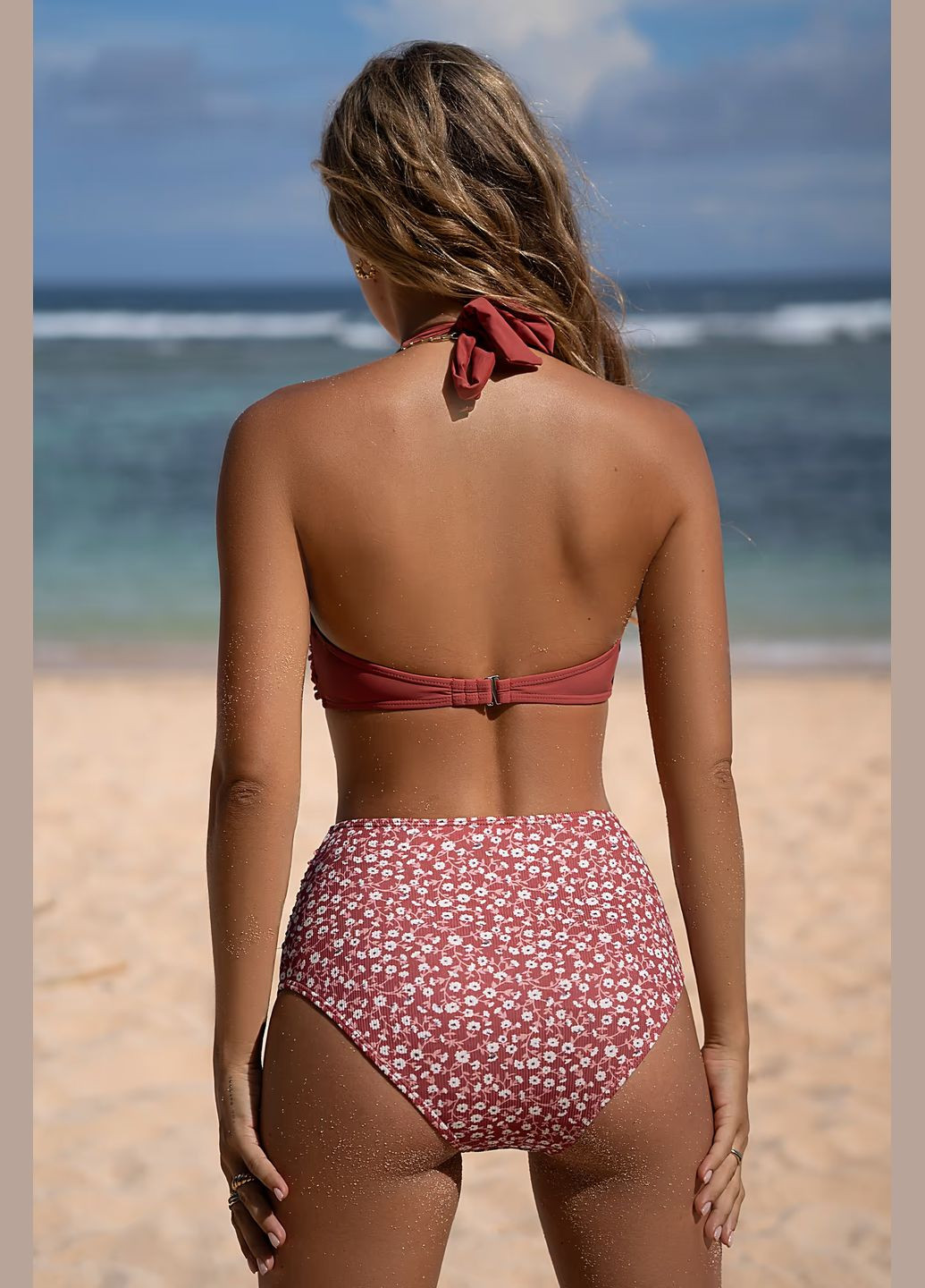 Комбинированный летний купальник CUPSHE