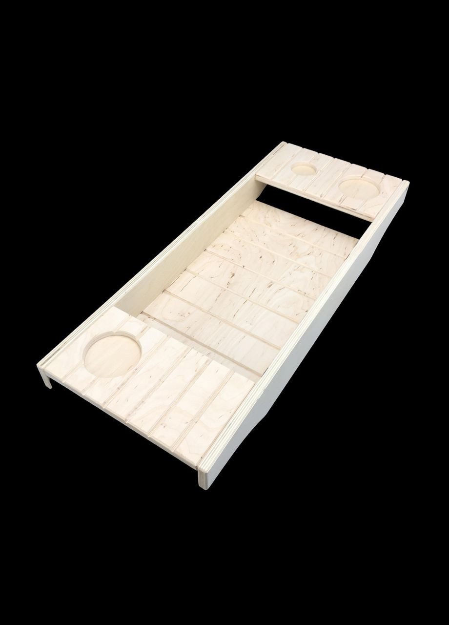 Столик полиця для ванної з дерева Дамаск бланже (СДВ-000101) No Brand (328293350)