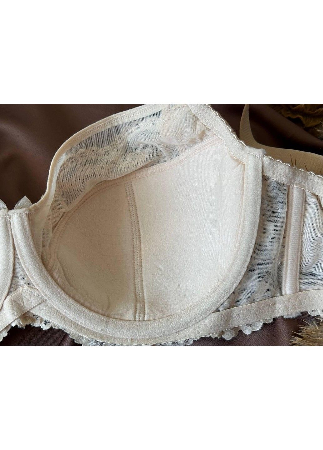 Бежевий бюстгальтер з м'яким поролоном 11926 бежевий Lanny Mode