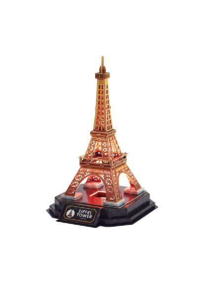 Пазл Cubic Fun Тривимірний пазл Night edition Ейфелева вежа із LED-підсвічуванням (L534h) CubicFun Тривимірний пазл Night edition Ейфелева вежа із LE (366066430)