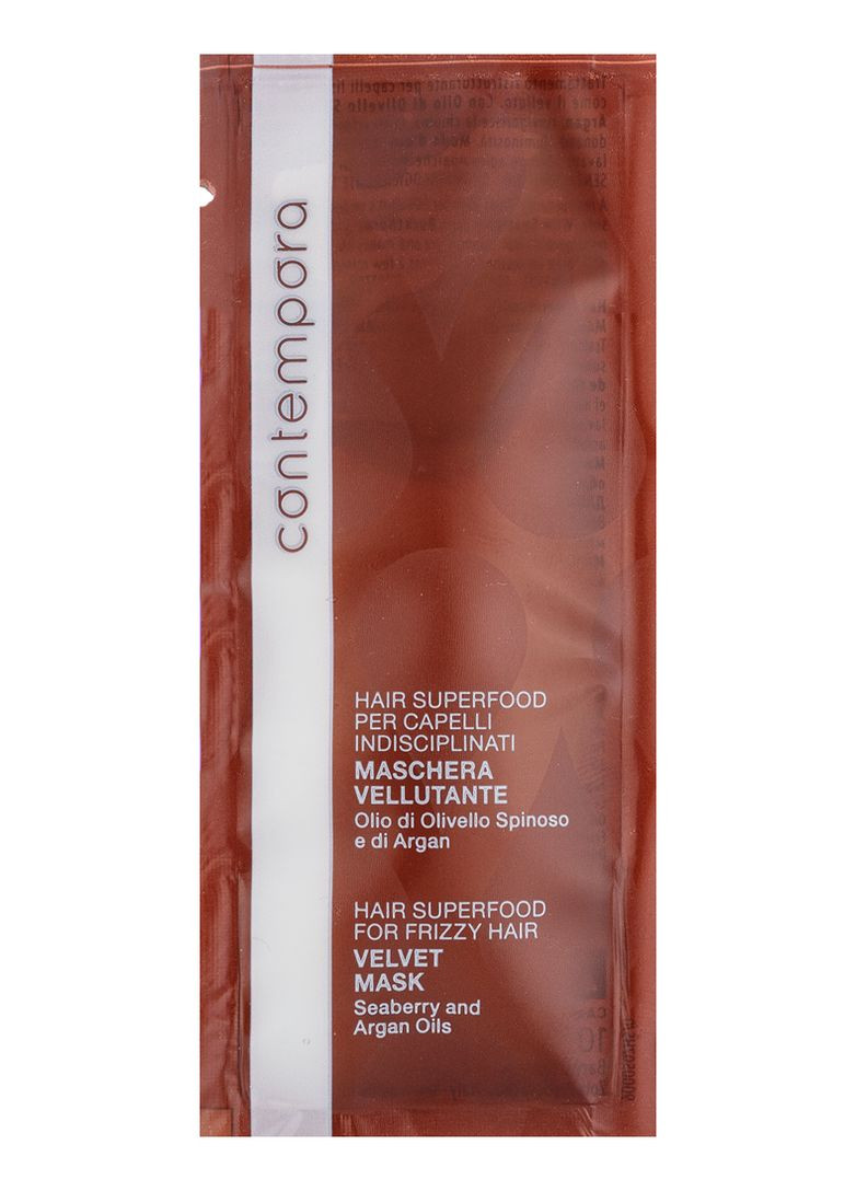 Розгладжувальна маска «Блискучий оксамит» з олією аргани та обліпихи CONTEMPORA 10 мл Barex (341264380)