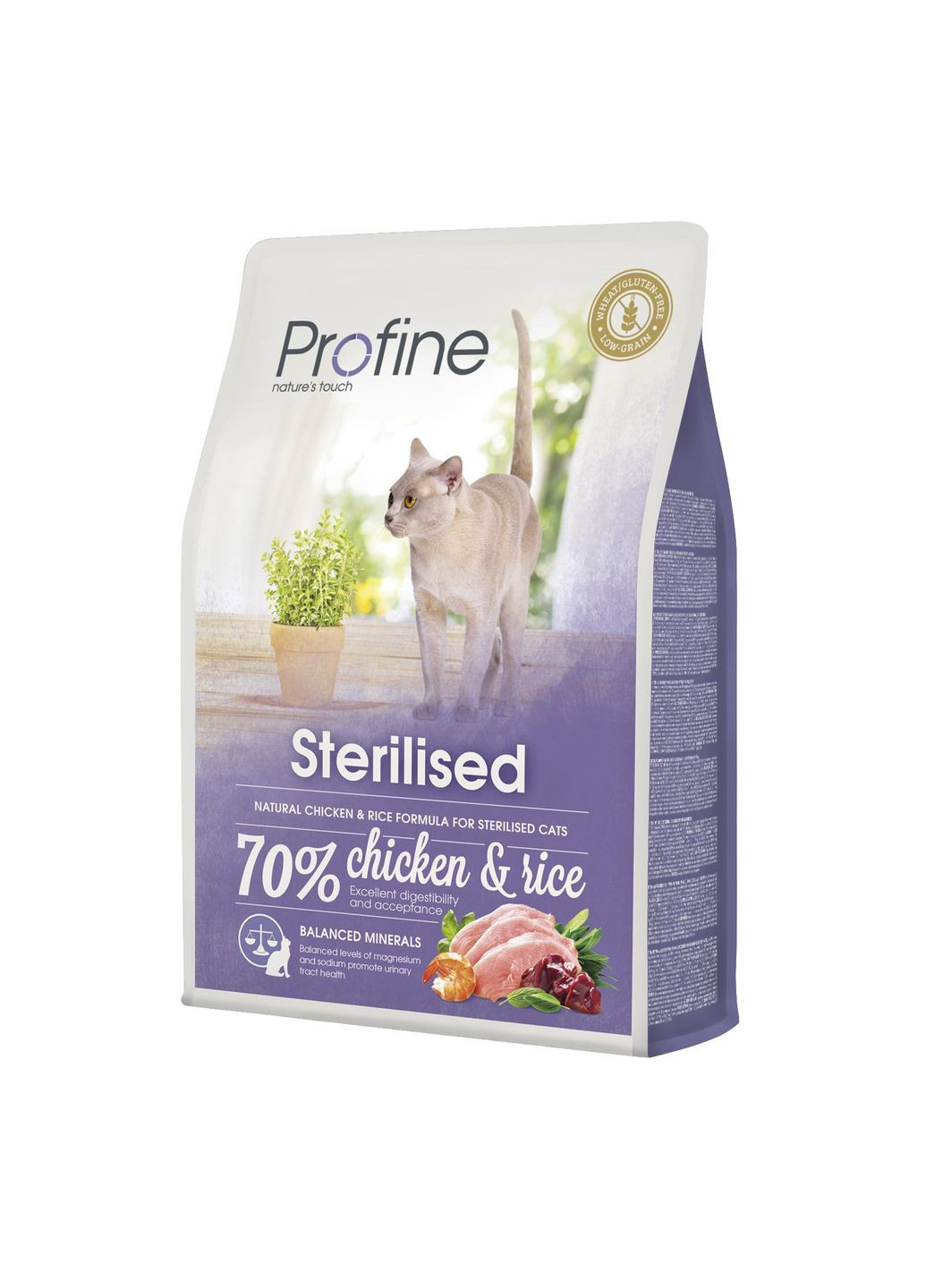 Сухий корм для дорослих стерилізованих котів Cat Sterilised з куркою та рисом 2 кг (8595602517671) Profine (279566092)
