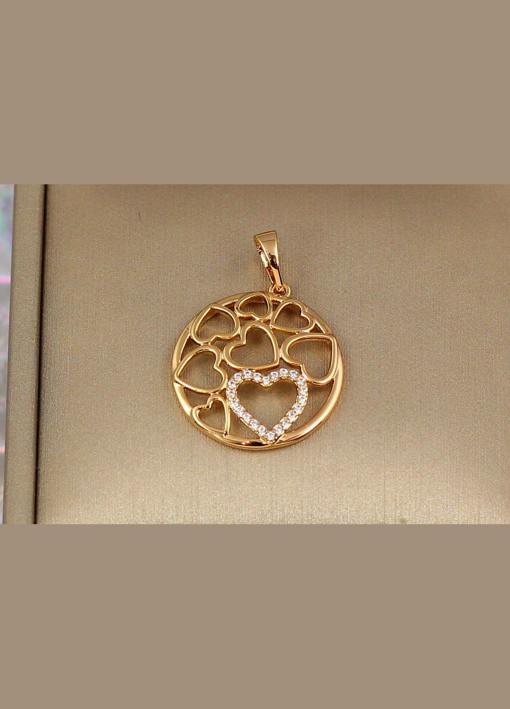 Кулон влюбленное сердце 2 см золотистый Xuping Jewelry (316433657)