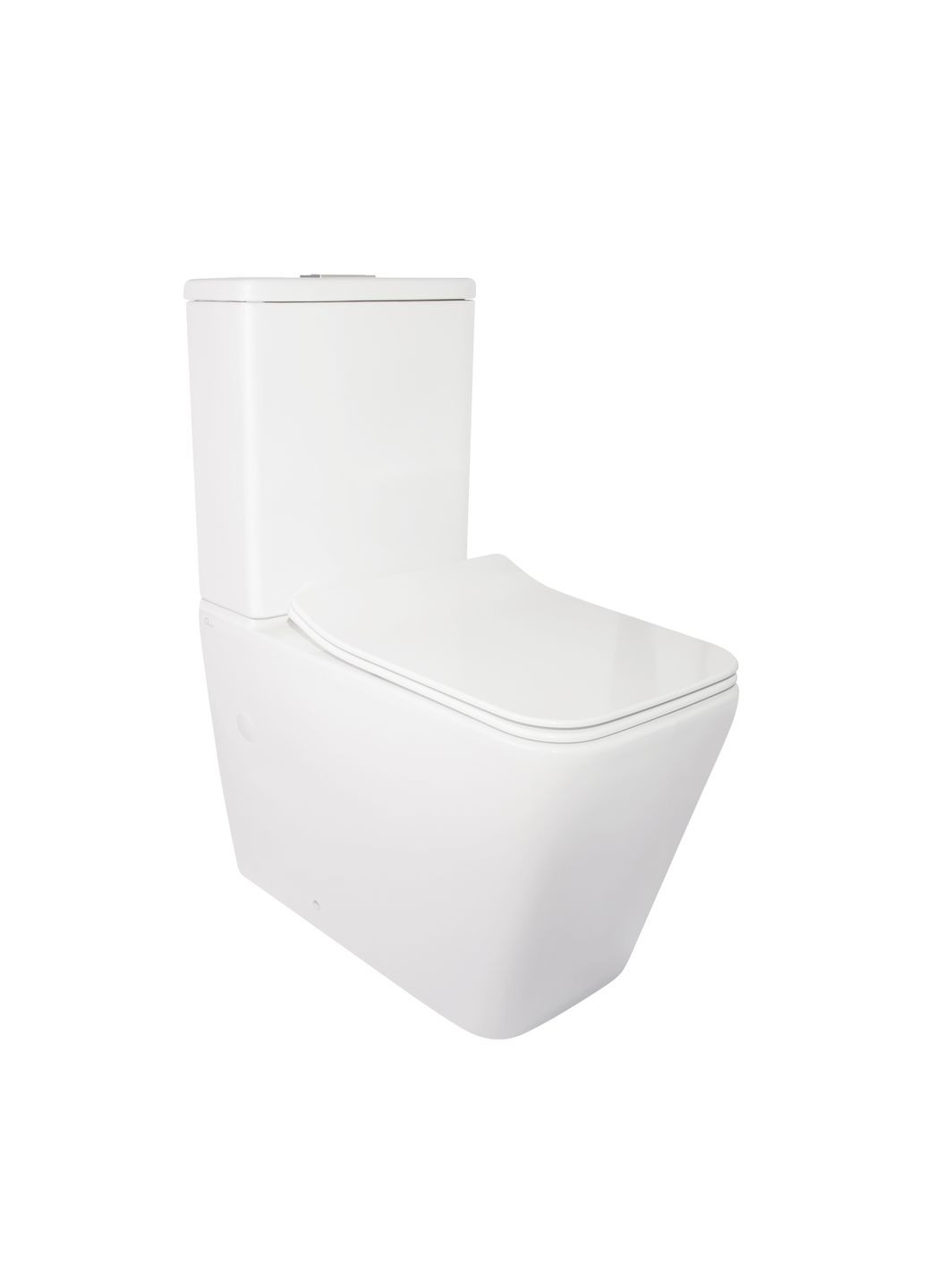 Унітаз-компакт Crow безобідковий з сідінням Soft-close Qtap QT05222170W (341326576)