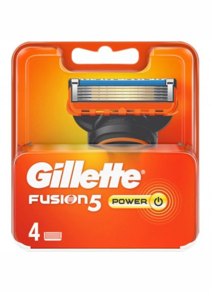 Змінні касети (7702018877591/7702018867219) Gillette fusion5 power 4 шт. (268142463)