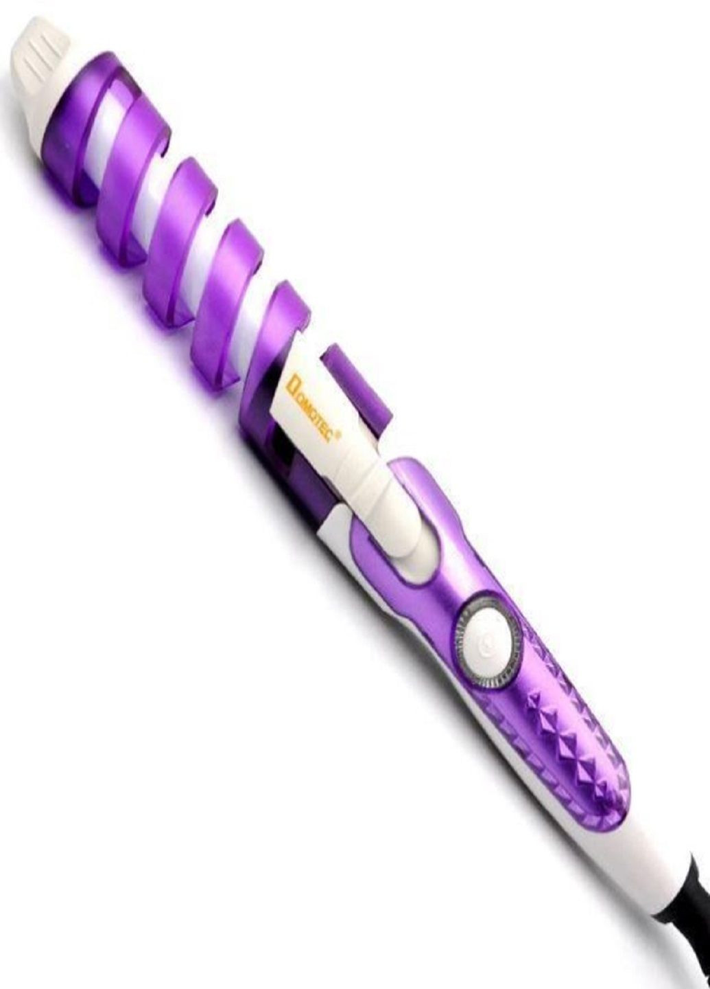 Плойка спіральна для волосся MS 4901 з кераміко-турмаліновим покриттям Фіолетовий Domotec (302311112)