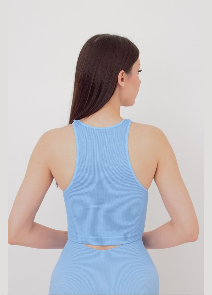 Топ жіночій безшовний на широких бретелях в рубчик Giulia HALTER TOP RIB (301384746)