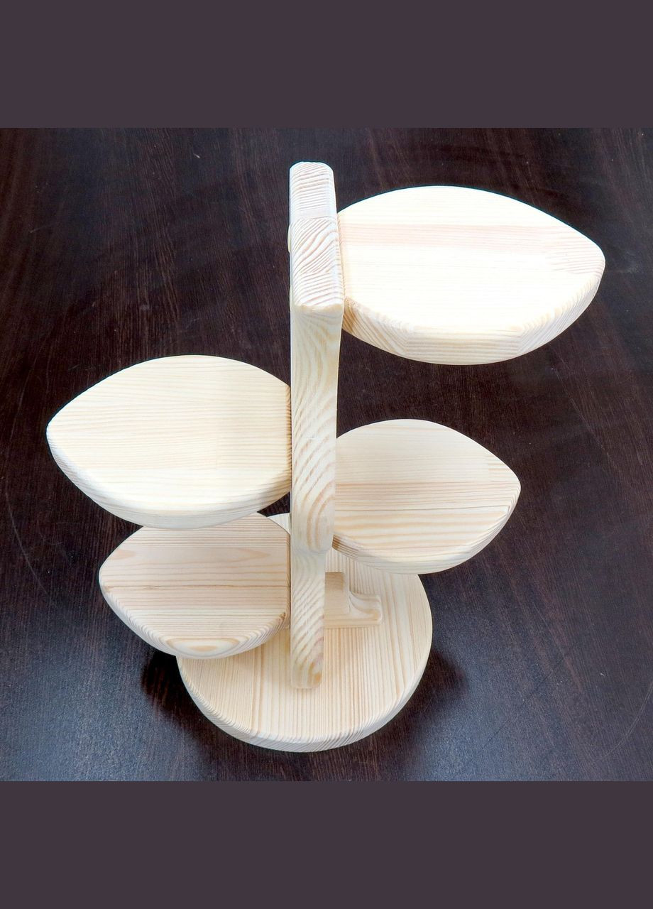 Подставка для десертов из дерева Марципан 4 бланже (КИП-400601) No Brand (327849192)