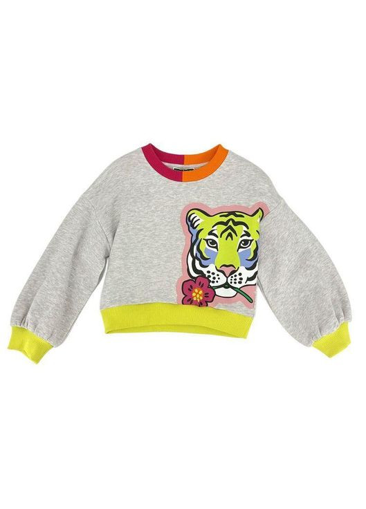 Kenzo світшот, арт. 15647, тигр, 4 роки, 104 см сірий трикотаж