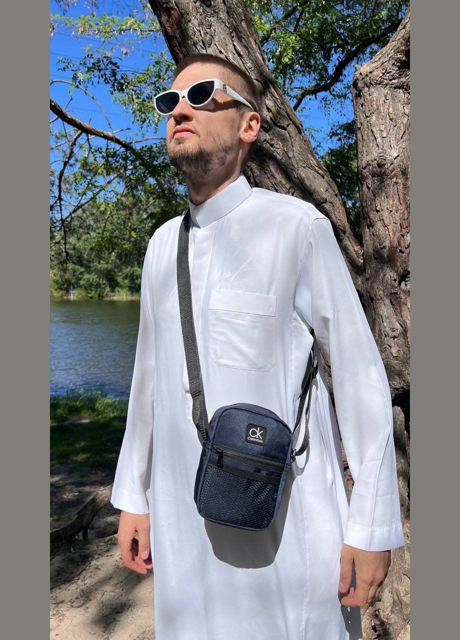 Чоловічі сумки крос-боді 14х18 см Синій Е58-57-5 (Е58-57-5-01) No Brand (306633500)