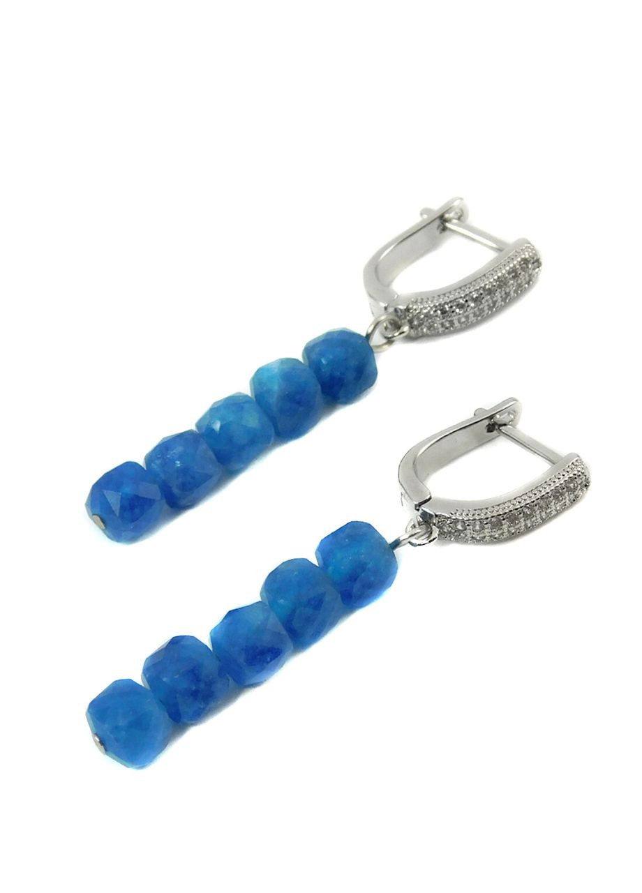 Эксклюзивные серьги Апатит Fursa fashion (327796091)