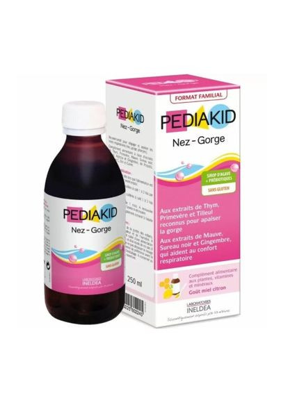 Сироп горлоніс для дітей, (Nose Throat Family Size),, 250 мл (PED-02245) Pediakid (266038727)