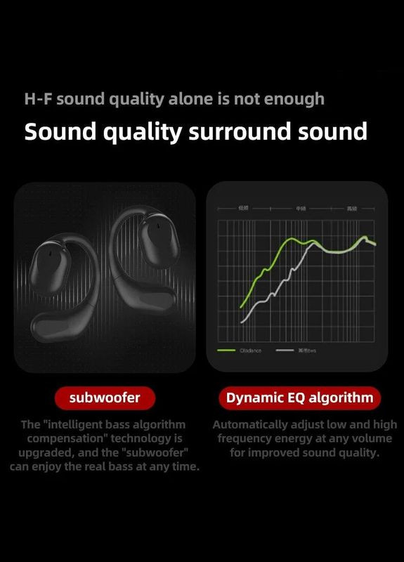 Беспроводная bluetooth гарнитура с дисплеем с зарядным отсеком Open9 No Brand (302242144)