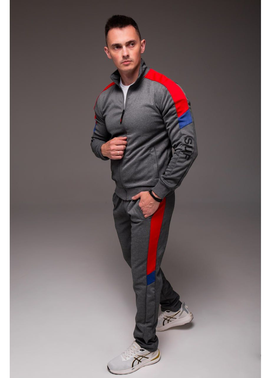 Стильный мужской спортивный костюм с яркими вставками Vakko (353037061)