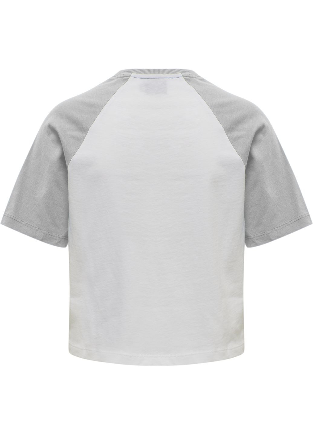 Футболка с логотипом для женщины 213648 белый, серый Hummel - (263130593)