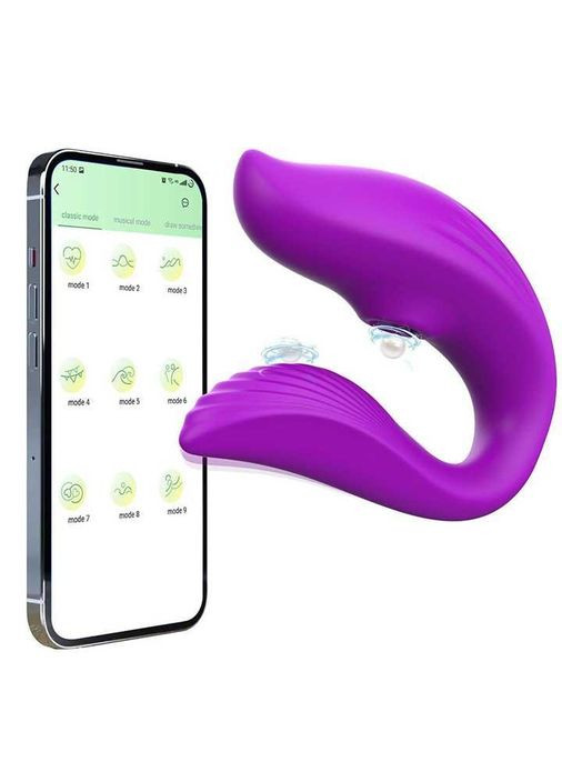 Вакуумний смарт вібратор для пар Love Spouse (366732757)