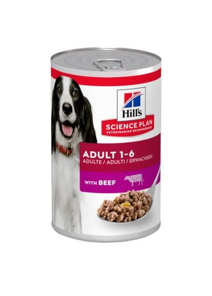 Влажный корм для собак Science Plan Adult 1-6 370 г - говядина Hill's (351903499)
