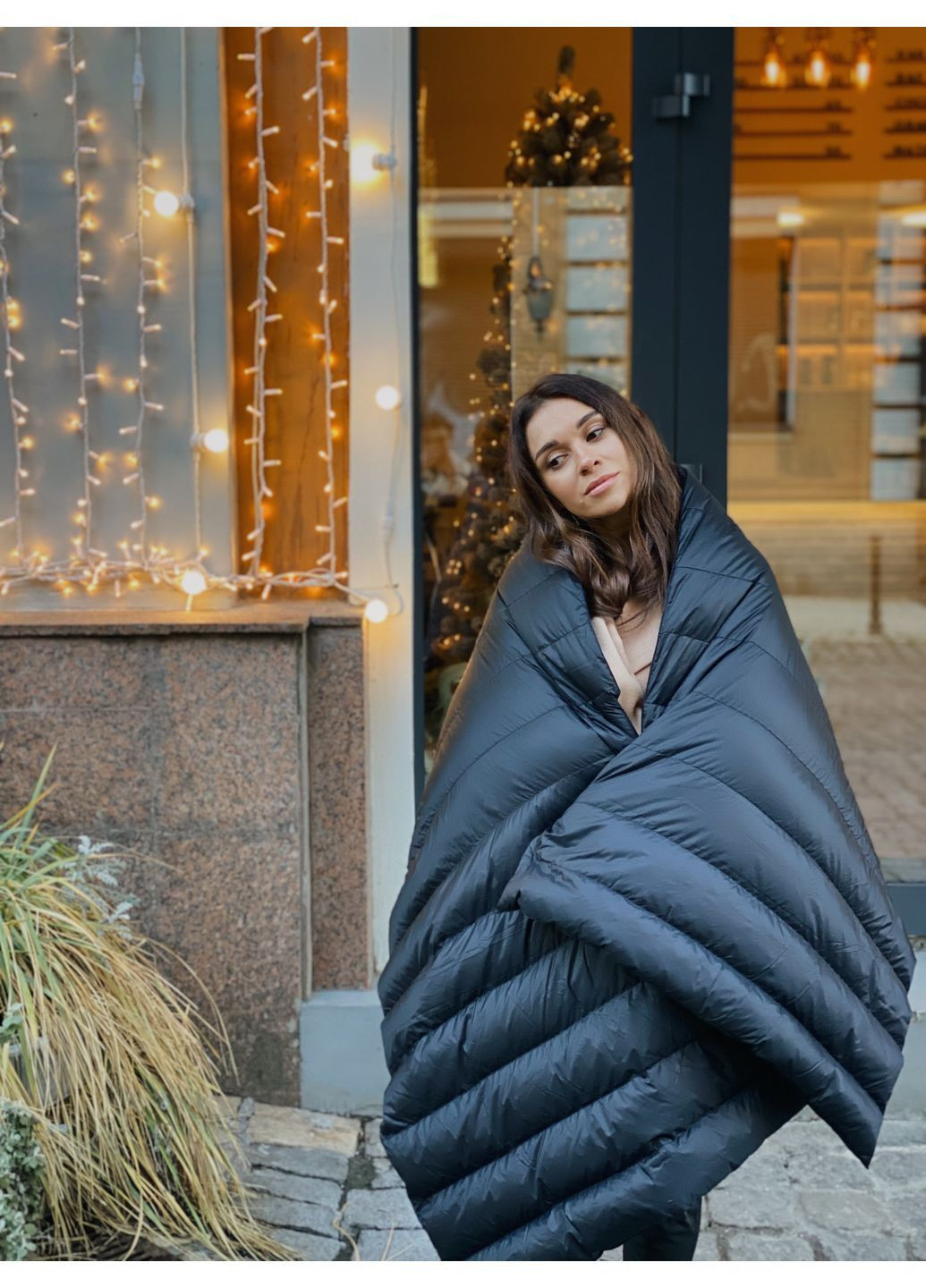 Пухова накидка-шарф No Brand (372990576)