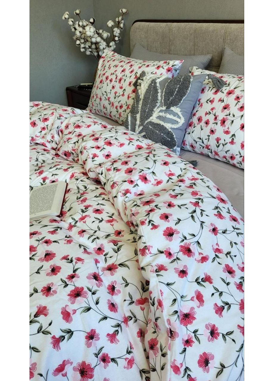 Постільна білизна Мія/сірий мусон, фланель(байка) Сімейний розмір, наволочки 70/70 No Brand (363191270)