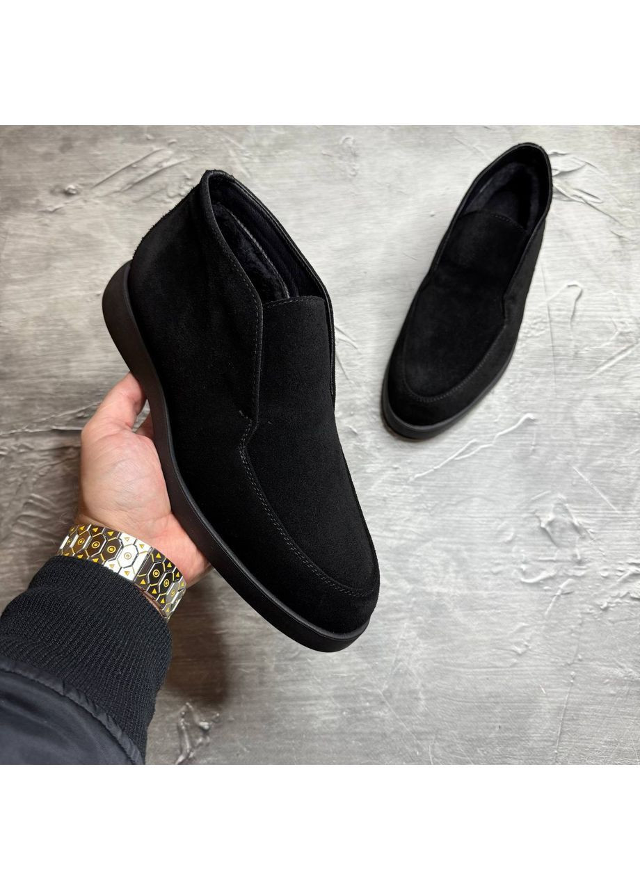 Лофери чоловічі зимові на хутрі . Черевики зимові No Brand (371923478)