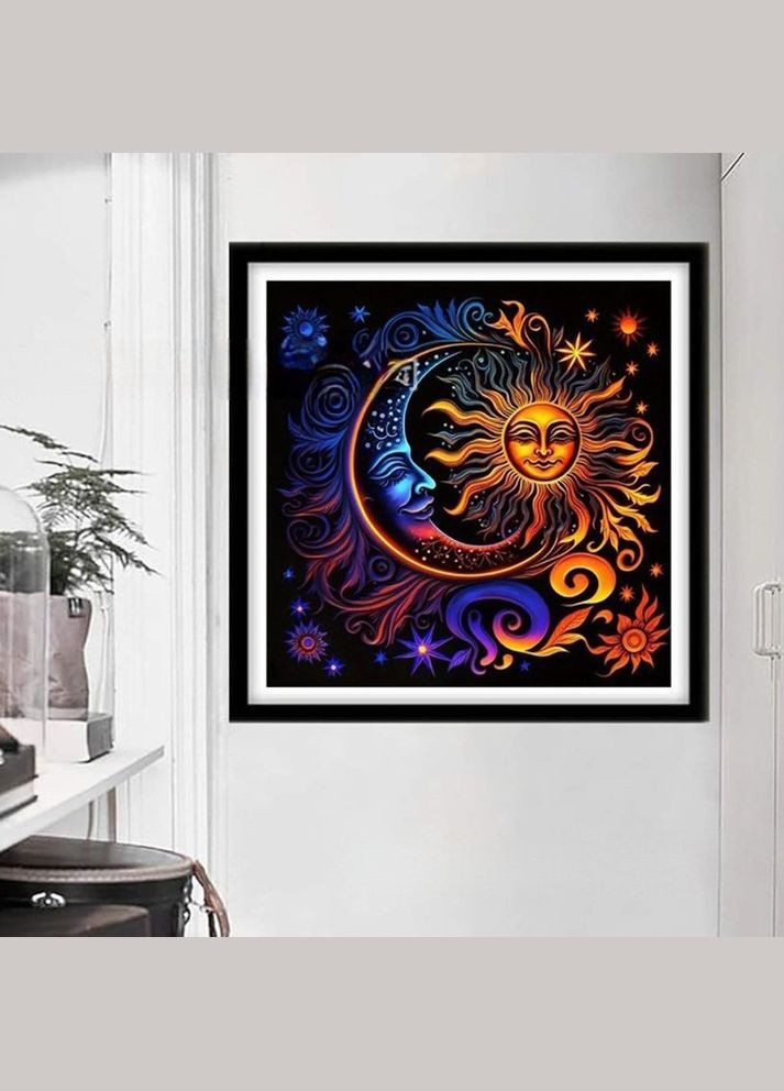 Набор алмазная мозаика Луна и Солнце, 30х30 см No Brand (340483921)