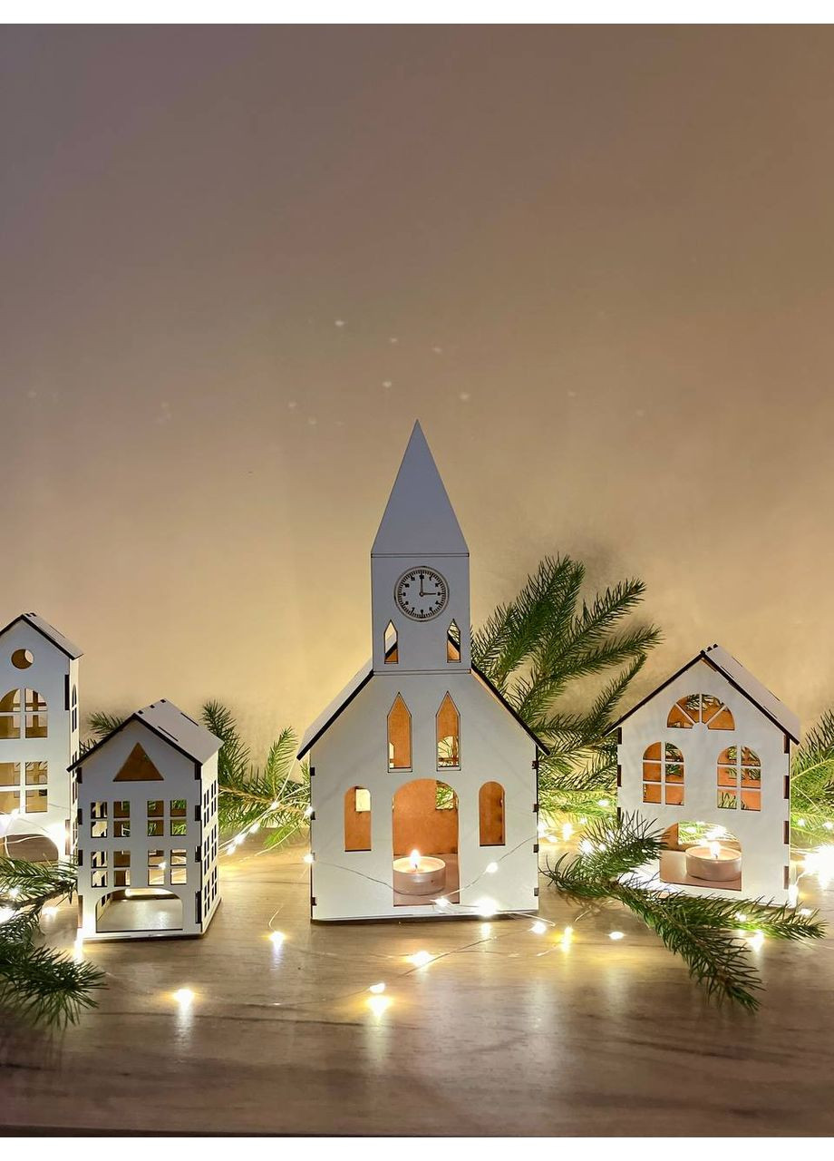 Будиночки набір 8 (із церквою + XS) WittleWood (369546899)