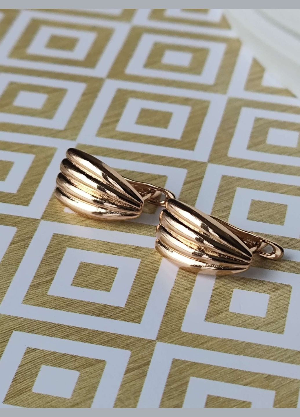 Позолочені сережки мушлі ксюпінг xuping позолота медичне золото медичний сплав Xuping Jewelry (336190233)