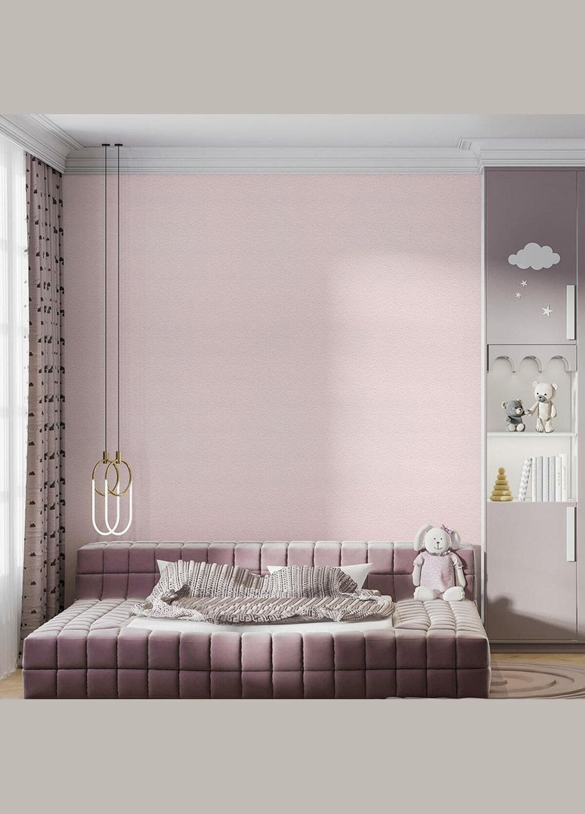Самоклеючі шпалери 2800х500х1,5мм Рожевий з білим YM-04 (D) SW-00002024 Sticker Wall (330019194)
