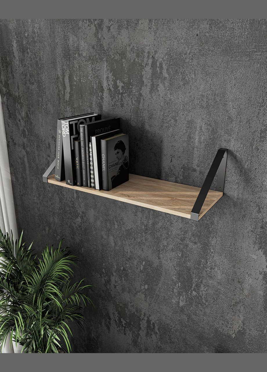 Полка для книг и декора в стиле чердак. XT28 Bl. Ш800*В210*Г290 мм. MORELI (313859702)