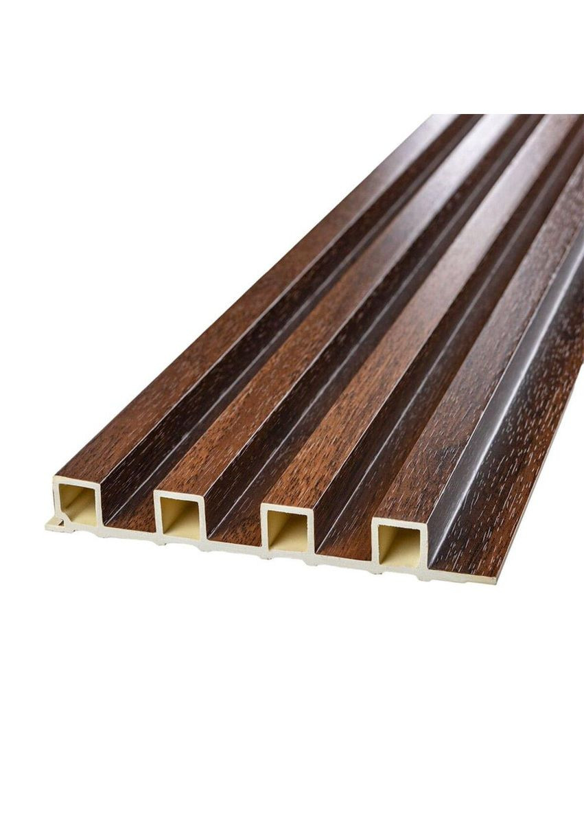 Декоративна стінова рейка каштан 3000*160*23мм (D) SW-00001536 Sticker Wall (300242034)