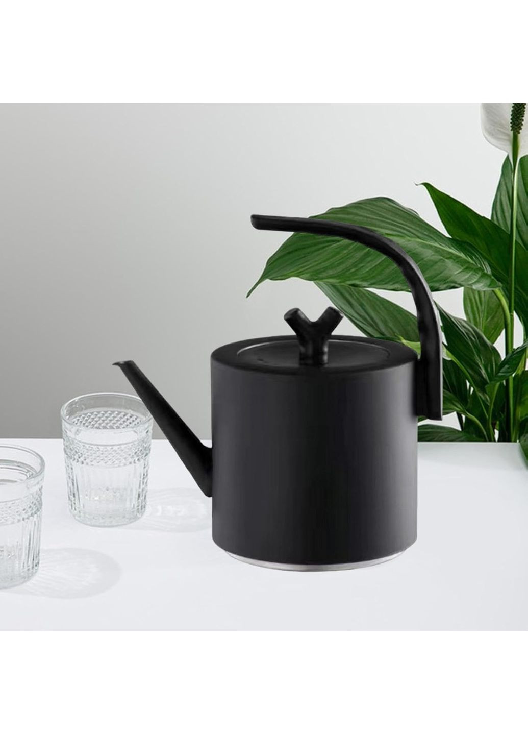 Кавовий чайник із вузьким носиком для пуровер для заварювання кави та чаю стильний корпус із нержавіючої сталі No Brand (360867197)