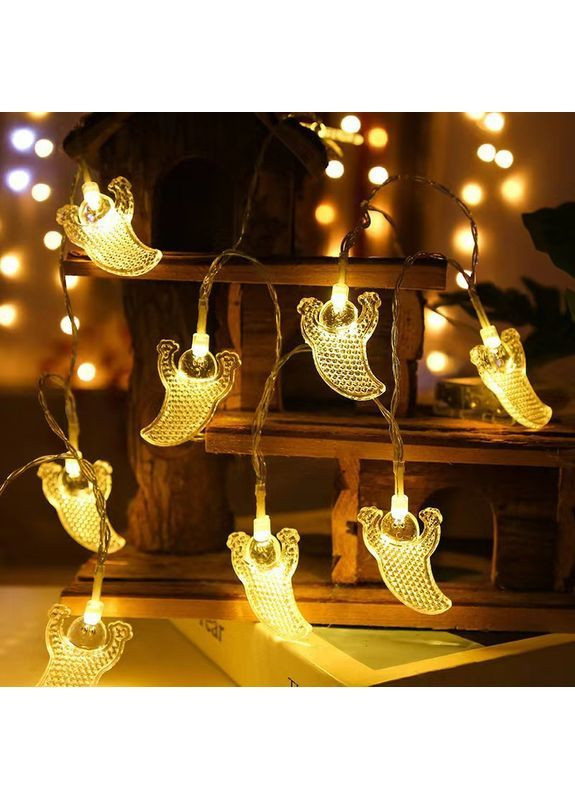 на Хелловін Привиди 150 см 10 led 5 на 3 см прозорий Jannet Гірлянда (364191423)