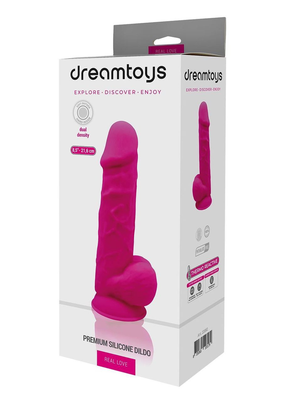 Фаллоимитатор реалистичный Dreamtoys Real Love на присоске с мошонкой, розовый No Brand (330617940)